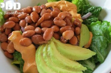 Vegan on a Budget | Southwest Salad with Chipotle Ranch Dressing |Healthy Salad in a Jar Recipe