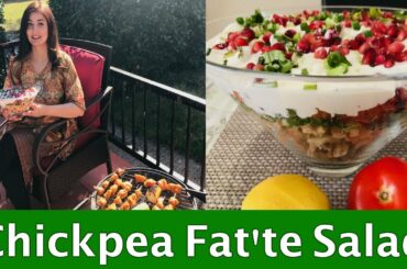 Chickpea Fat'te Salad/Lebanese Healthy Salad in Urdu/Hindi - Nazia ki Cooking