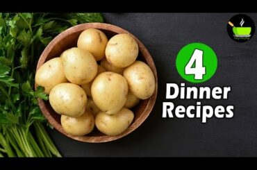 4 Lockdown Recipes  | 4 Easy Dinner Recipes | Indian Dinner Plan | Dinner Ideas | Restaurant Style