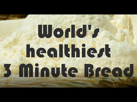 World's healthiest 3 Minute Bread – gluten-& lactose-free – no yeast or baking powder – protein-rich World's healthiest 3 Minute Bread - gluten-& lactose-free - no yeast or baking powder - protein-rich