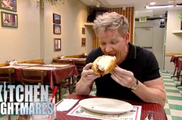 Gordon Has No Idea How To Eat MASSIVE Meatball Sub | Kitchen Nightmares
