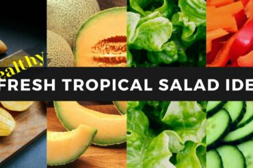 Mango - Melon Super Healthy Fresh Salad Vegetarian Recipe Idea | Best Tropical Summer Tasty Combo