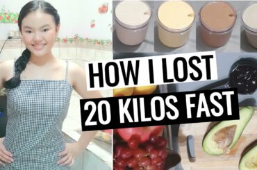 HOW I LOST 20 KILOS FAST! (NO EXERCISE) | HEALTHY WEIGHT LOSS DIET RECIPES PT. 1