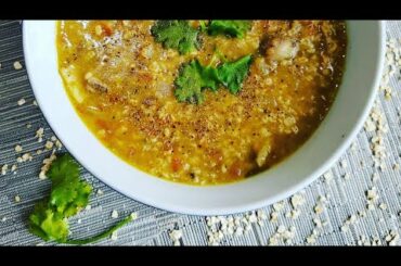 INSTANT POT LAMB SHANK & OATS SOUP - HEALTHY SOUP RECIPE - easy & quick to make