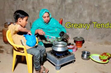 Aj Dinner Pe Gravy Tenday ||Natural Village Cooking ||Raily Routine Sada Zindgi Goan Ki||Pakistan