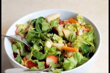 Healthy Salad || Vegetable and Fruit salad || Indian Recipes || Learn Tasty and Easy Food recipes
