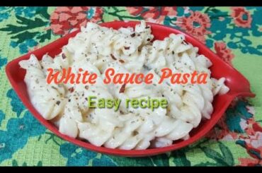white sauce pasta recipe / homemade white sauce / easy recipe / less calorie / by Shamiparna Saha