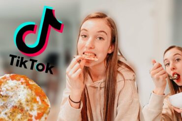 TESTING OUT HEALTHY TikTok SNACKS