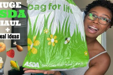 HUGE ASDA HAUL | QUARANTINE MEAL AND SNACK IDEAS | ONLINE FOOD SHOP |
