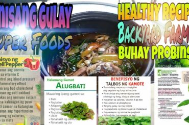 HEALTHY FOODS| HEALTHY RECIPES | GINISANG GULAY | SUPER FOOD | ALUGBATI | KULITIS | TALBOS NG KAMOTE