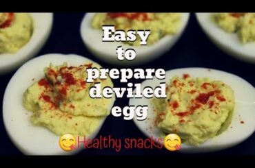 EASY TO PREPARE DELICIOUS DEVILED EGG || DEVILED EGG RECIPE || HEALTHY SNACKS