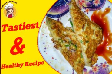 Healthy Break Fast Bread Omelette Recipe by Esha's Food Zone