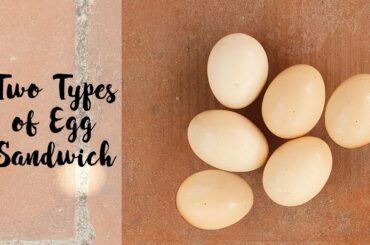 2 TYPES OF EGG SANDWICH|SIMPLE EGG RECIPE|5 MINUTE BREAKFAST OR SNACK RECIPE|EGG|EASY EGG RECIPE