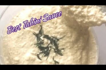 Highly Nutritious Tahini - Tahini Sauce - Easy Homemade Tahini Recipe - Tahini Recipe -