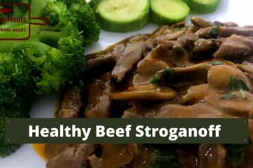 Beef stroganoff | Healthy dinner recipe for weight loss and fitness | Low carb low calorie diet