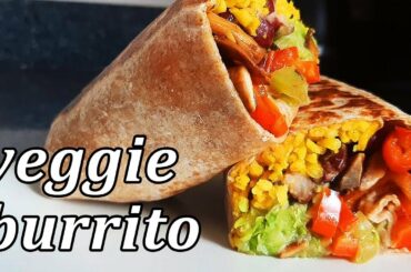 Veggie Burrito Recipe | Vegan Rice & Bean Burritos | How to Make Easy Vegan Burrito Healthy at Home