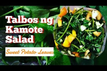 Talbos ng Kamote Salad | Ensaladang Talbos ng Kamote | Sweet Potato leaves | Tipid Keto Meal Ideas