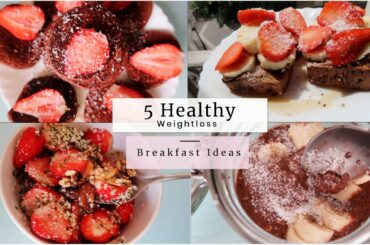 My favorite weight loss breakfast ideas//Filling&Low Calories(400 kcal)