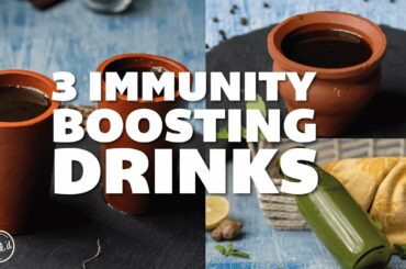 3 Immunity Boosting Drinks | Immunity Boosters | Healthy Recipes | Cookd