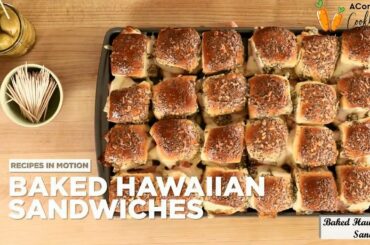 Baked Hawaiian Bun Sandwiches Recipe - How to make Hawaiian special Bun Sandwiches