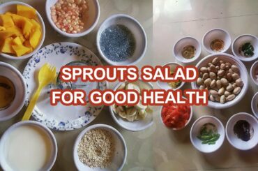 Sprouts Salad Preparation for Good Health || Healthy Food || Life with Kitchen || Telugu Vantalu