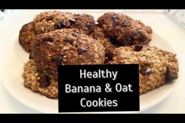 Healthy Banana, Oat & Chocolate Chip Cookie Recipe | Low Fat & Sugar Free