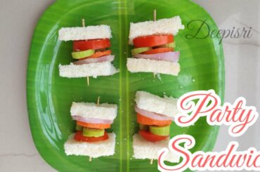 4Layered club sandwich party ideas|Vegetable club sandwich|Healthy 4 layered sandwich|Fusionsandwich
