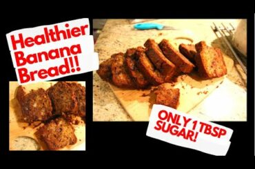 HEALTHY Banana Bread! || Date & Dark Chocolate Banana bread || Naturally sweet || Low fat, low Sugar