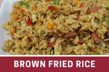 HOW TO MAKE STIR-FRY BROWN RICE | QUICK AND HEALTHY RECIPE
