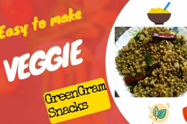 Green Gram dal evening snacks for children |  pesalu talumpu |healthy snacks| mung bean snacks