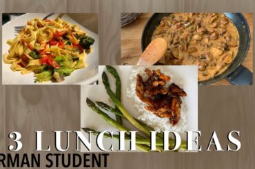 3 lunch ideas | german student