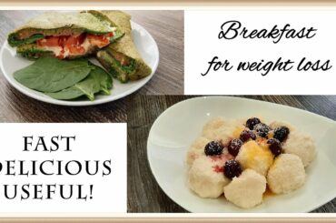 Breakfast for healthy eating. What I eat for Breakfast. Green sandwich.Cottage cheese dumplings.