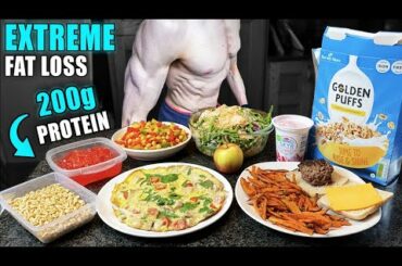 1800 Calorie Full Day of Eating to lose fat *FAST* | High Protein Low Calorie Muscle Building Diet