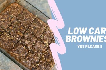 Low carb & low calorie brownies... how good can they be? | Zucchini Brownie Recipe
