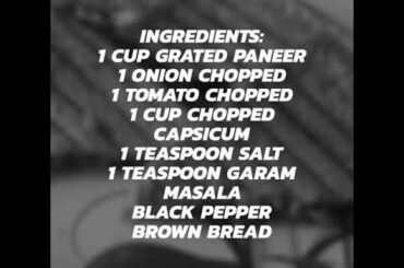 |BROWN BREAD GRILLED PANEER SANDWICHES|| WEIGHTLOSS MEAL IDEA||QUICK, EASY AND HEALTHY RECEIPE||