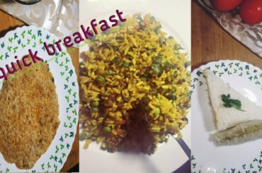 Quick ,easy and healthy breakfast in 5 minutes (part 1)samay ho kam to jahatpat nasta kaise banaye