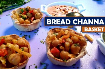 Bread Chana Basket | Bread Chana Basket Recipe | katori chaat recipe