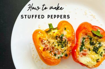 [International Cuisine] Cheesy Stuffed Peppers Recipe |Stuffed Paprika|Easy and Healthy Recipe