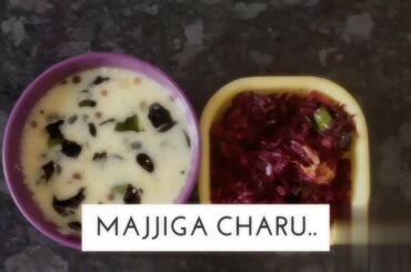 Majjiga Charu.. & beetroot fry .healthy recipes..