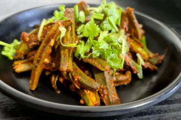 Keto Bhindi Masala | Flavorful Healthy Indian Dinner Recipe | Easy Dinner| Oakra Masala | Vegetarian
