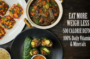 How to LOSE WEIGHT by eating MORE (high volume low calories) - weight loss recipes