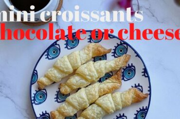 East 2 Ingredients Mini Croissants with Puff Pastry - Sweet and Savory