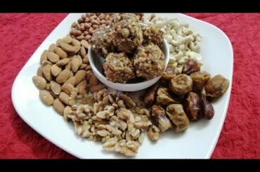 High Protein Nuts snack | Sugar free Nuts laddu | Homemade easy healthy snack for kids and adults