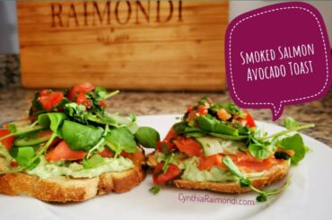 Smoked Salmon Avocado Toast- Healthy Breakfast/Lunch Idea