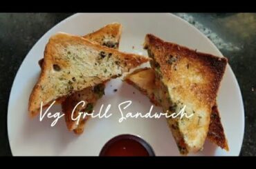 Veg Grill Sandwich in Microwave | Easy and Healthy Breakfast | Khananaama by Sandhya Jaiswal