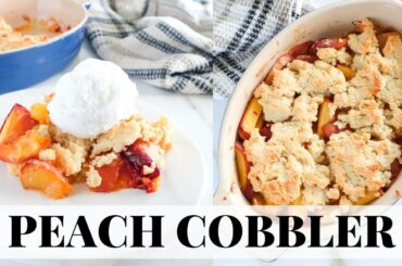 HEALTHY PEACH COBBLER