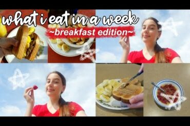 what i eat in a week ~breakfast edition~ | healthy breakfast ideas