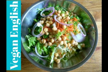 Vegan Salad|Healthy salad|Vegan salad for Camping and Hiking|Easy to make anywhere|Pan and Fry