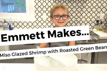 Quick & Easy Meal! Healthy Miso Glazed Shrimp with Roasted Green Beans// COOK WITH ME