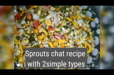 Moong DaalSprouts chat recipe| healthy diet| weight loss recipe|two types